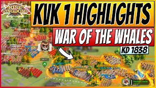 2 ALLIANCES vs 2 KINGDOMS  War of The Whales Part 1  Rise of Kingdoms KvK 1 Highlights KD1838 [upl. by Ellennod]