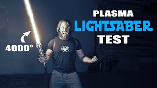 4000° PROTOLIGHTSABER TEST CUTS ANYTHING [upl. by Shayla]