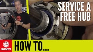 How To Service A Free Hub Body  Mountain Bike Maintenance [upl. by Ahilam]