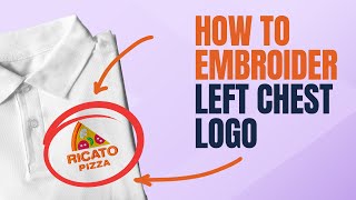 The EASIEST way to EMBROIDER a leftchest logo [upl. by Netsirt]