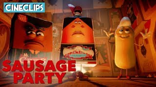 Meeting The Unperishables  Sausage Party  CineStream [upl. by Ralyks]