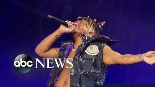 Sudden death of Juice WRLD at Chicago airport  ABC News [upl. by Aerdnat]