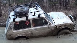 Lada Niva 4x4  Extreme Offroad amp muddy Terrain [upl. by Nitreb910]