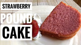 How to make fresh Strawberry Pound Cake from scratch [upl. by Estey993]