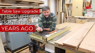 Table Saw Upgrade  I Should Have Done this YEARS AGO [upl. by Nels829]