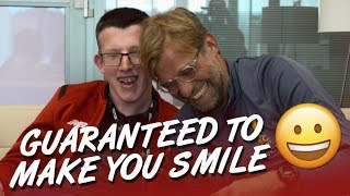 Jürgen Klopps MakeAWish interview with young fan Loyd  Guaranteed to make you smile [upl. by Eresed]