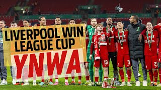 Liverpool Win League Cup  FULL Youll Never Walk Alone From The Stands [upl. by Bergwall]