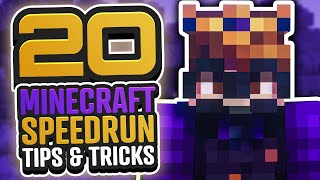 20 MINECRAFT SPEEDRUNNING TIPS FOR ANY PLAYER [upl. by Eldwin566]