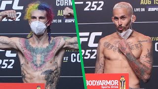 Sean OMalley vs Marlon Chito Vera  UFC 252 Official WeighIns [upl. by Ahaelam]