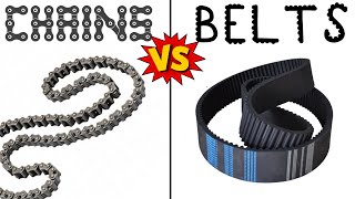 TIMING CHAINS vs BELTS  Differences Evolution History and more [upl. by Pavior]