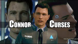 Detroit Become Human  Connor Curses Just Four Times  So Savor The Moment [upl. by Hakkeber]