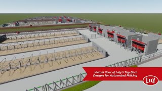 Virtual Tour of Lelys Top Barn Designs for Automated Milking [upl. by Nauht]