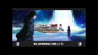 Attack On Titan All Openings Full 17 進撃の巨人 [upl. by Sausa949]