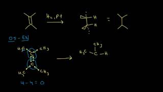 Hydrogenation  Alkenes and Alkynes  Organic chemistry  Khan Academy [upl. by Nylynnej]