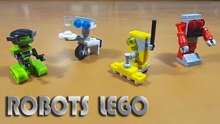 Como hacer 4 robots de Lego Mr P [upl. by Salohci]