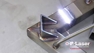 Stainless steel weld seam laser cleaning [upl. by Giordano73]