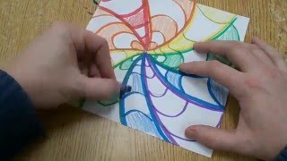 Easy Op Art Design for Kids [upl. by Edalb]