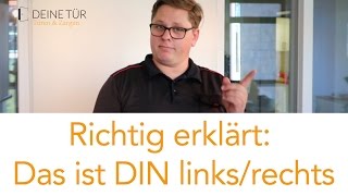 Türöffnung DIN links DIN rechts  so wählen Sie die richtige Öffnungsrichtung der Tür aus [upl. by Zacharie21]