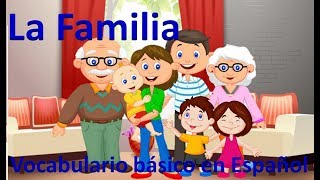 LA FAMILIA  VOCABULARIO EN ESPAÑOL LA FAMILIA  VOCABULARIO [upl. by Asirret279]