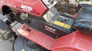 How to change the belts on an MTD Lawn Tractor [upl. by Eslehc]