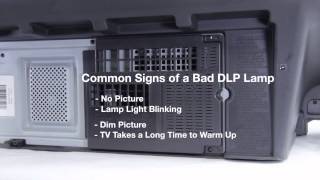 Mitsubishi DLP TV Repair  Bad DLP Lamp  How to Fix Common DLP Lamp Issues in Mitsubishi DLP TVs [upl. by Olnay]