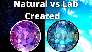 NATURAL ALEXANDRITE VS LAB CREATED do they both change color [upl. by Menell271]