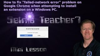 How to Fix quotFailedNetwork Errorquot Problem on Google Chrome Extension Web Store [upl. by Nnylecyoj]