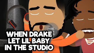 When Drake let Lil Baby in the studio  ft Drake x Lil Baby Wants and Needs [upl. by Natalya798]