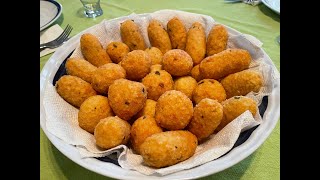 Rice Croquettes  Polpette Di Riso [upl. by Ecirtaemed]