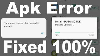 Fix Parsing Error 100  there was a problem while parsing the package in PUBG Mobile apk  FMS [upl. by Gies378]