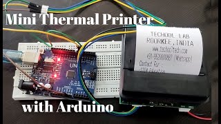 Interfacing of Thermal Printer with Arduino Boards [upl. by Mcdowell727]