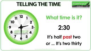 Telling the Time in English  Learn how to tell the time in English with Pronunciation [upl. by Faruq313]