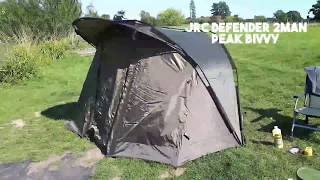 Jrc defender 2man peak bivvy review [upl. by Ydroj666]