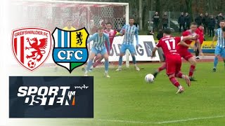 Chemnitzer FC hält Spitzenreiter Greifswald stand [upl. by Aserej116]