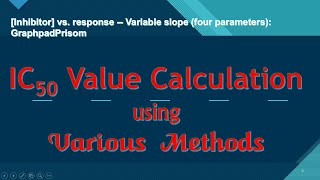 IC50 Value Calculation using Various Methods [upl. by Drape852]