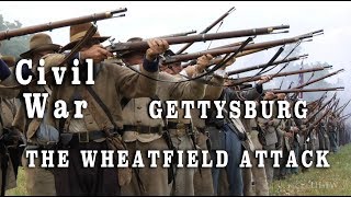 Gettysburg 145th Battle  The July 2 1863 Wheatfield Attack [upl. by Willin]