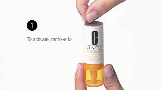 Fresh Pressed Vitamin C Daily Booster  How It Works  Clinique [upl. by Oiramaj]