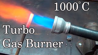 Forge  Furnace turbo gas burner DIY jet propane [upl. by Ayotak4]