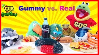 GUMMY FOOD VS REAL FOOD CHALLENGE [upl. by Persse]