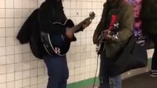 Blac Rabbit  Eight Days A Week Beatles Cover in NYC Subway [upl. by Thury826]