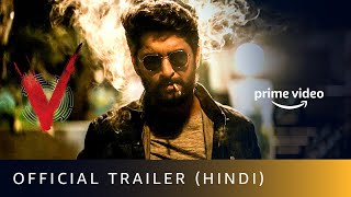 V  Official Trailer Hindi  Nani Sudheer Babu Aditi Rao Hydari Nivetha Thomas  April 4 [upl. by Fredek]