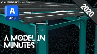 Advance Steel  A model in minutes [upl. by Erline]