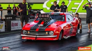 Street Outlaws  Justin Swanstroms impressive RVW Qualifying in Blood Money Camaro [upl. by Atirehs]