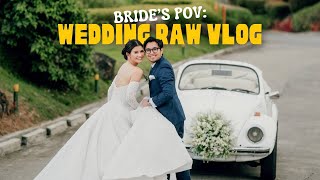 RAW WEDDING VLOG  Jen Barangan [upl. by Ynffit754]