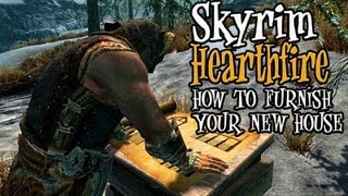 Skyrim Hearthfire  Tips amp Tricks for Furnishing Your New House [upl. by Batha6]