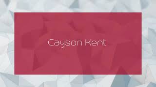 Cayson Kent  appearance [upl. by Lexie554]