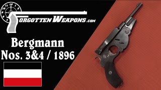 Bergmann No 3 amp No4 1896 Pistols [upl. by Mahla]