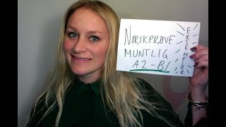 Video 462 NORSKPRØVE MUNTLIG A2 B1 eksempler [upl. by Uuge975]