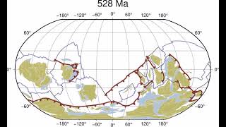 Plate tectonic evolution from 1 Billion years ago to the present [upl. by Kerstin]