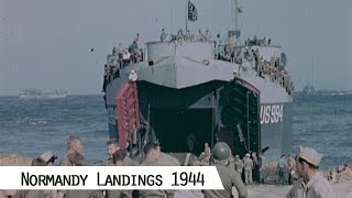 June 1944  The Normandy Landings in color and HD [upl. by Arimahs778]